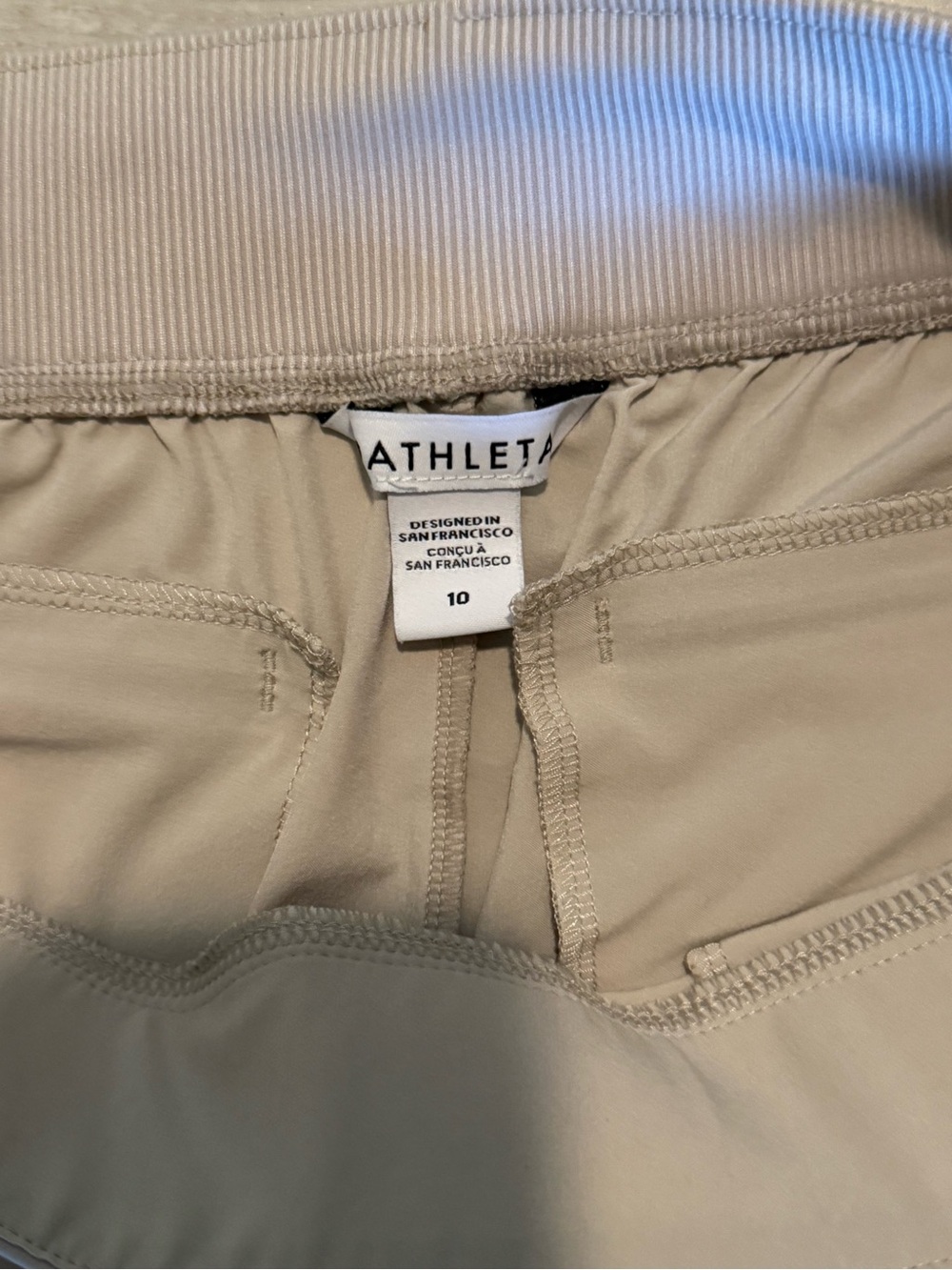 BOTH Athleta Pull-On Brooklyn Ankle Pants in Black & Tan. BOTH SZ 10 - Picture 7 of 10